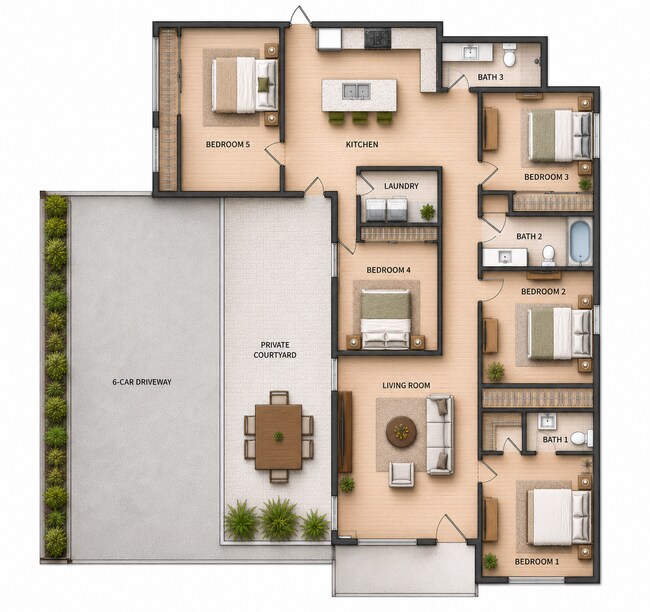 Photo - Available 6/25. Large 5 bed house, 5-minute walk to Cal Poly. 0.2 miles to campus, parking includ... Unit 274