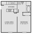 College Courts Floor Plan - Collegiate 475 sq. ft..jpg
