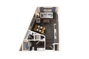 Studio Apartment with Spacious Walk-in Closet