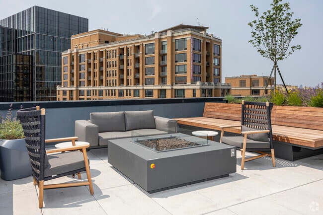 Roof Deck with Fireside Seating