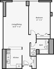 1BR/1BA