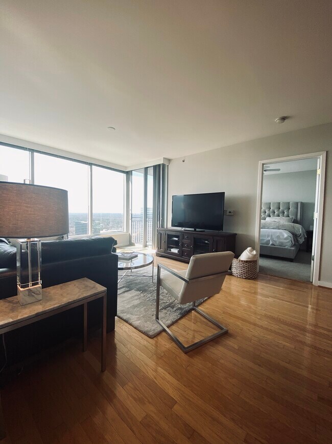 Living room - 3338 Peachtree Rd NE Condo Unit 2901