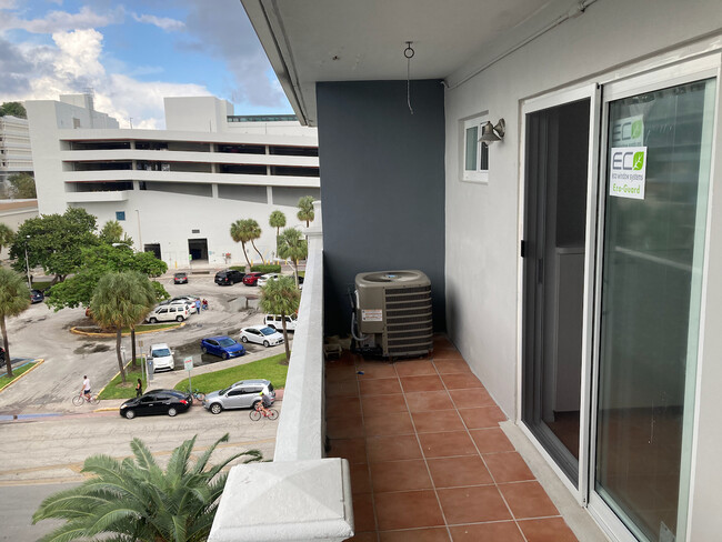 Balcony with new impact windows - 1614 West Ave Unidad 602 Rental