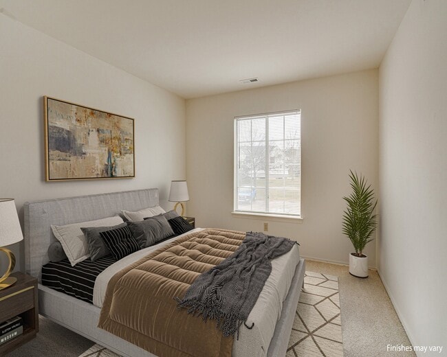 Dormitorio modelo con diseño Azalea - Portsmouth Apartments