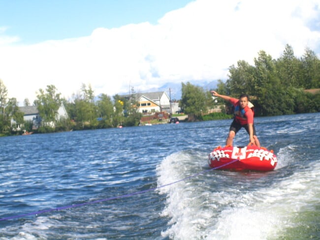 Triplex in background of lake fun. - 161 E Susitna Ave Unit 3