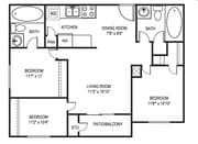 3BR/2BA