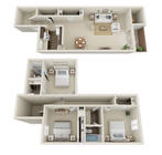 3 bed 1350 sqft