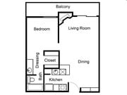 1BR/1BA