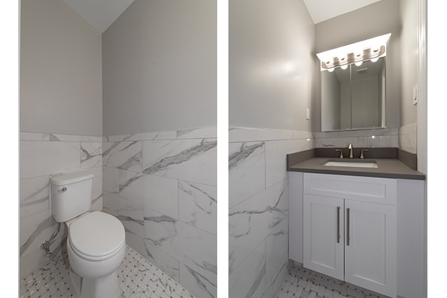Baño de mármol/granito
