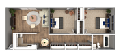 Explore este diseño de apartamento contemporáneo diseñado para la vida moderna y la comodidad.