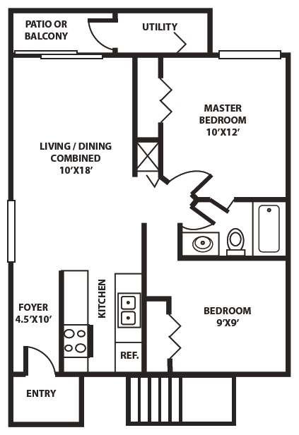Floor Plan - 2X1
