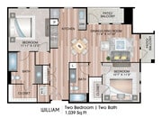Two Bedroom Floorplan