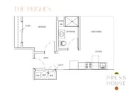 Explore 'The Hughes' – a thoughtfully designed living space with modern amenities.