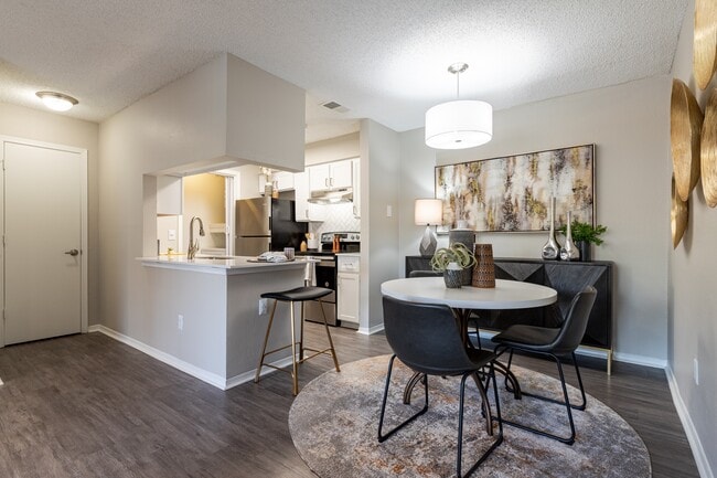 Renovated Kitchen and Dining Room - The Augusta Apartments