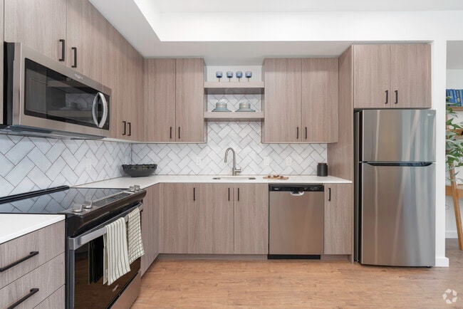 1BR, 1BA - 750SF 1I Kitchen - The Gabe