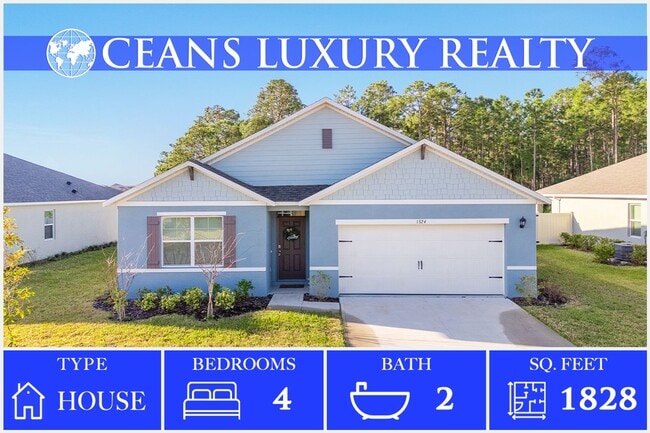 Building Photo - Never Lived in 4 Bed, 2 Bath Ormond Home with Upgrades and a Fenced Yard