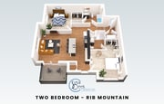 Plano de planta de Rib Mountain