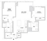 Two Bedroom B4 - 1128 Sq. Ft. - Residences 404-1904 and 3704-3904