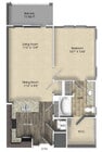 A2 floor plan Views at Harbortown