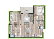B2P8 floor plan Granary Flats