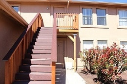 Stairs going to upper unit on opposite side. - 4430 North Duke Drive Unit #A, downstairs