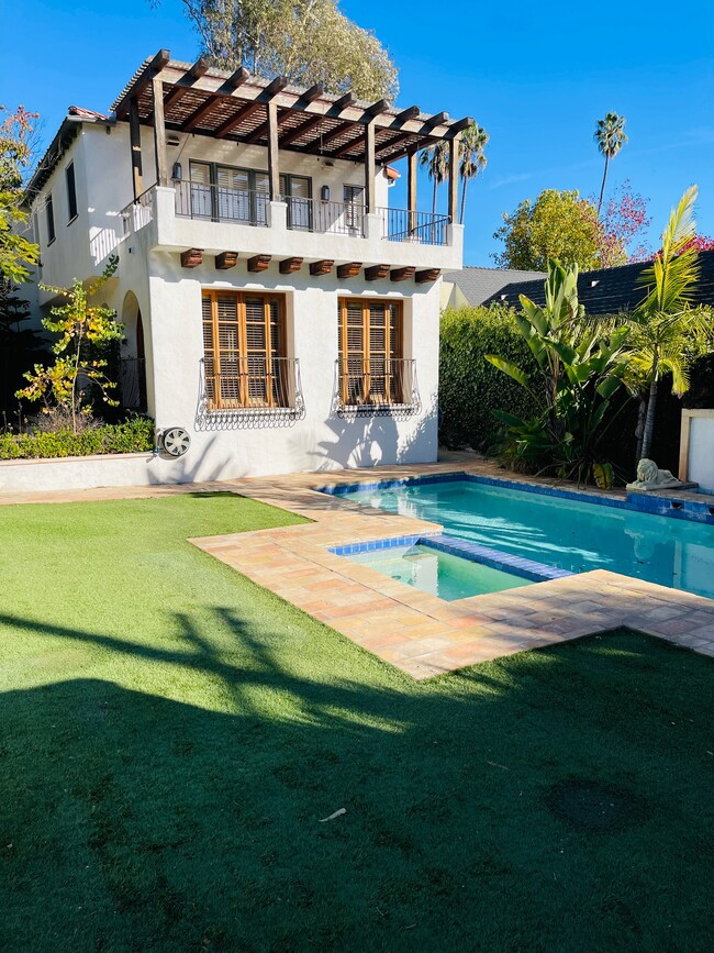 Backyard Pool off Family Room - 157 S Anita Ave House