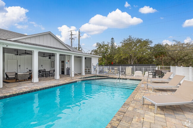 Pool Area - Legacy Oaks Apartments