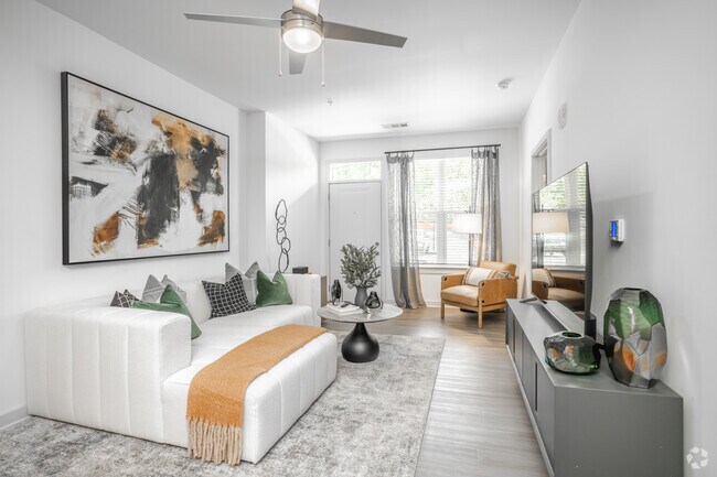 2BR, 2BA - B1A - 1,122SF - Living Room