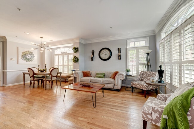 Huge entertaining space with floor-to-ceiling windows & transom! - 502 Fallsgrove Dr