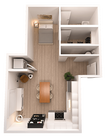 The Sun | Studio Apartment | 533+ SqFt.