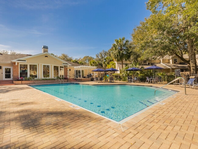 Pool with Outdoor Tables