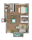Alpha 1x1 Floorplan