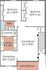 2BR/1BA