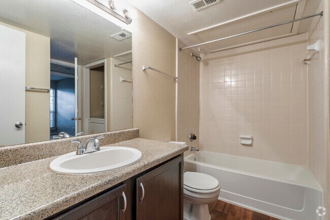 2BR,1BA - 872SF Cypress - Bathroom with Laundry