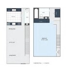 Townhome: One Bedroom/One and Half Bath