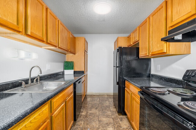 B2 1 habitación, 1 baño - 740 pies cuadrados - Cocina - Prescott Apartments