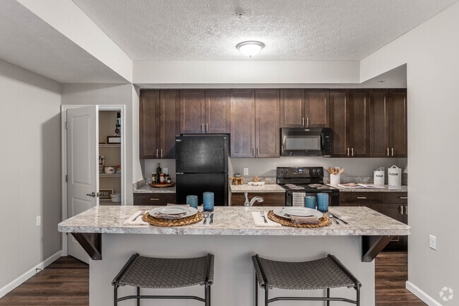 The Sandusky - 2 Hab, 2 Ba - 957 ft². Cuadrados.