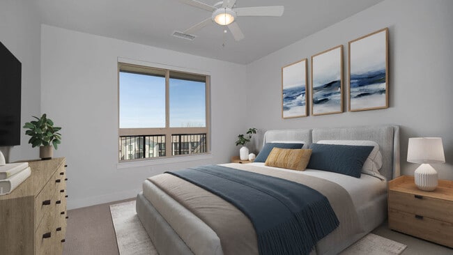 Bedroom with Hard Surface Flooring - White Fence Farm