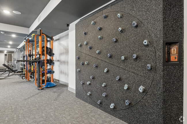 Fitness Center Rock Wall - Rowan Pointe