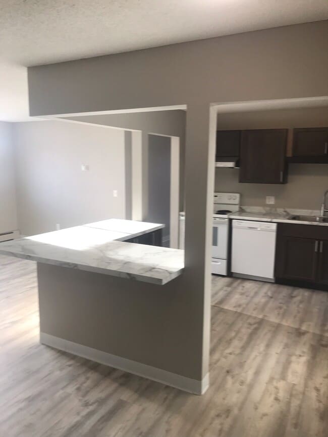 Kitchen with eat-in counter