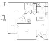 Ascot with Bay (773 SF)