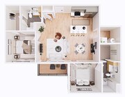 Michael-2C: 2 Bed 2 Bath in Columbus | 1185 sq ft