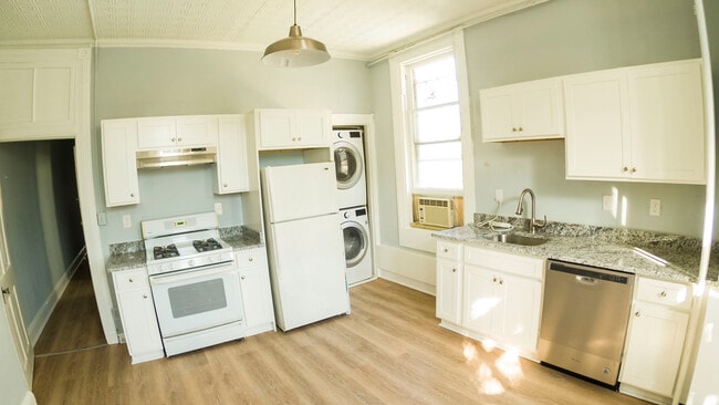 Renovated ktchen with granite countertops, new washer/dryer and dishwasher