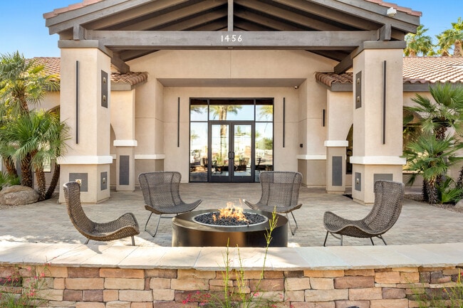 Relax under the stars by the community firepit