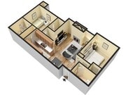 Pebblecreek 3D 2 Bedroom, 2 Bathroom with W/D Connections