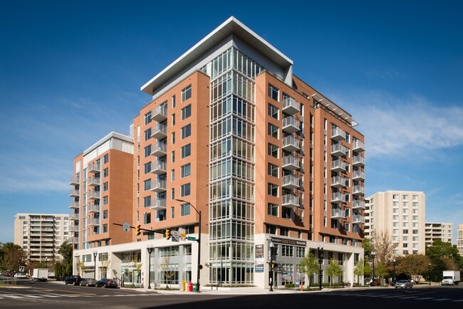 12-story LEED certified building with garage parking and keyless entry - Crystal Flats Apartments