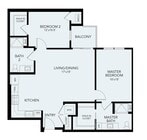 B2 | 2 bed 2 bath | 1106 sq ft