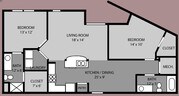 Suite G | 2 Bed 2 Bath | 1,181 sqft