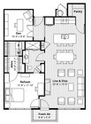 Elegant 1 BR Den + Balcony, Shower, Gas Cooking