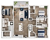 C1 floor plan Solis Birkdale